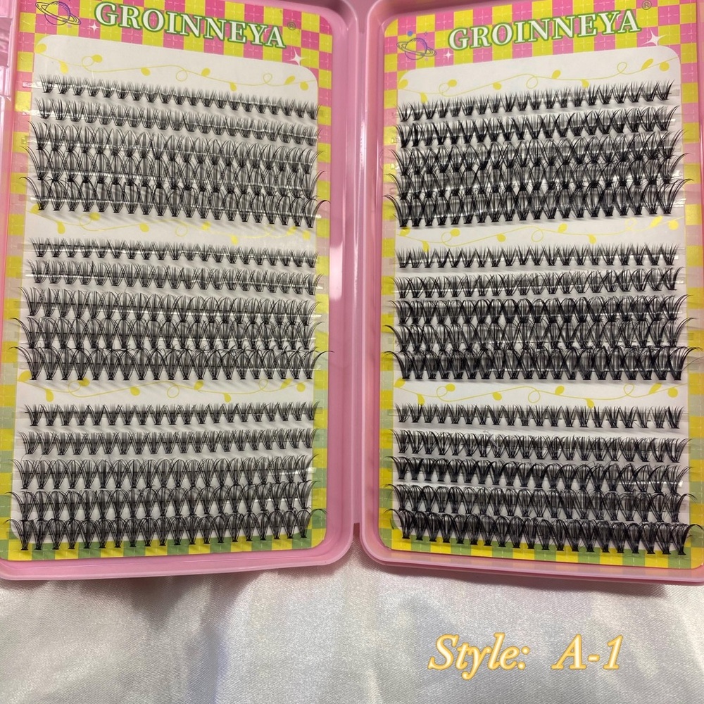GroinneyA Individual Cluster False Eyelashes - Black